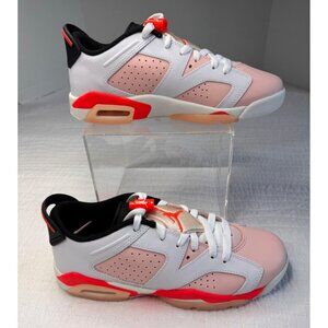Air Jordan 6 Retro Low GS Atmosphere White/Coral 5.5Y (7W) Sneakers NEW
